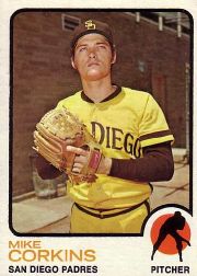 1973 Topps Baseball Cards      461     Mike Corkins